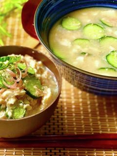 ツナ缶冷や汁 1人分218kcal西川満希子先生- YouTube