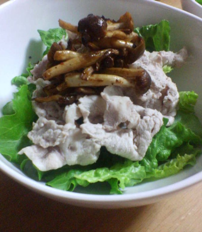 きのこのこっくりバルサミコ酢ソテーサラダ