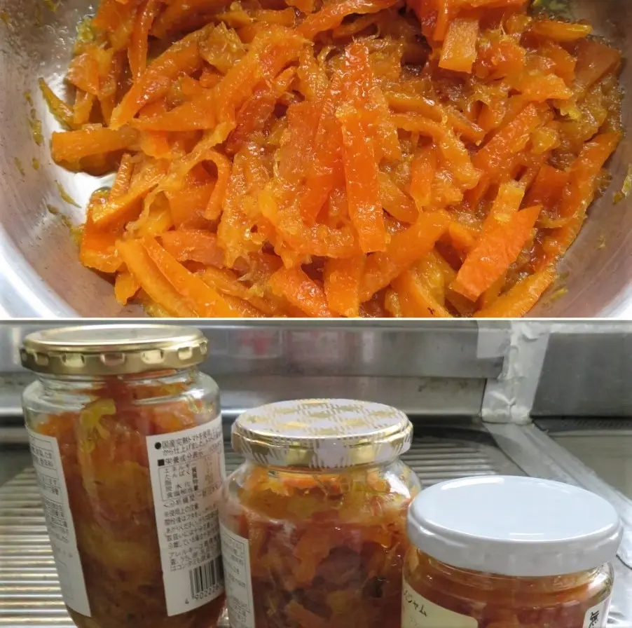 みかんジャム, 以前にも夏みかんジャムを紹介してます, 同じ作り方ですが再び紹介します, レンジのみで、とても簡単❗️,作っておくと朝のヨーグルトの, バリエーションアップになります