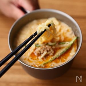 レシピ こっくり濃厚♬ごま味噌豆乳坦々鍋♬ - しにゃごはん blog