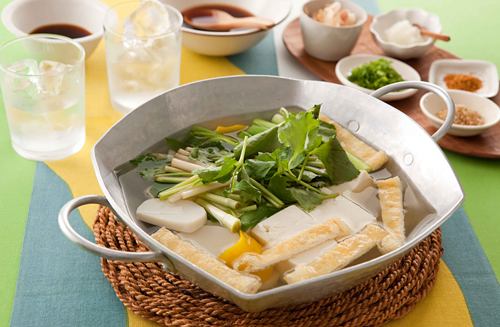 ★簡単あったか鍋。みぞれ湯豆腐～塩ひじき入り～★