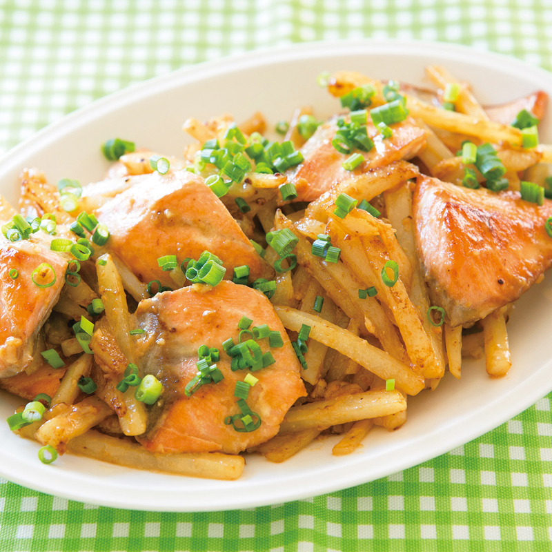 鮭とじゃがいものマヨネーズ焼き