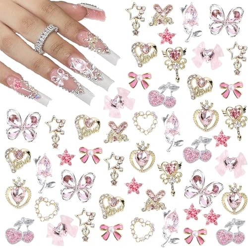 在庫処分 ネイルパーツ 花 60個入り 3D 立体 お花パーツ 樹脂 可愛い 小さい フラワ