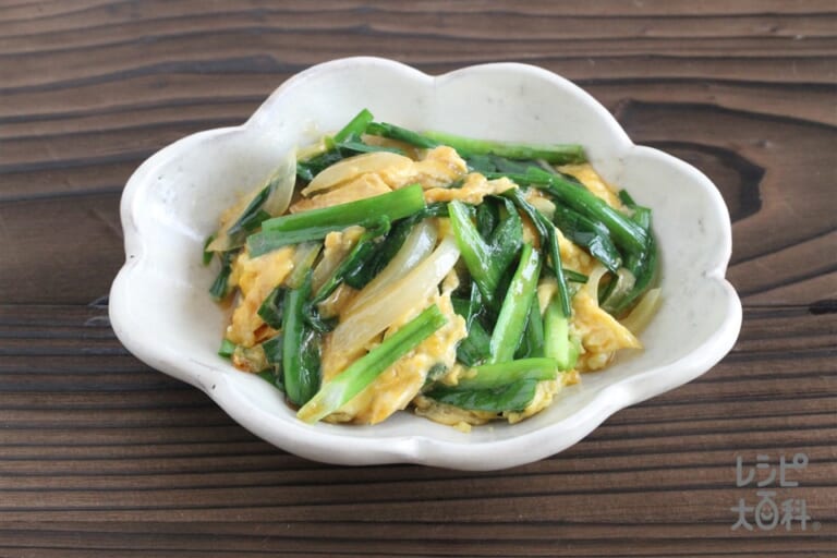 ニラたっぷり❤️ニラ玉スープ