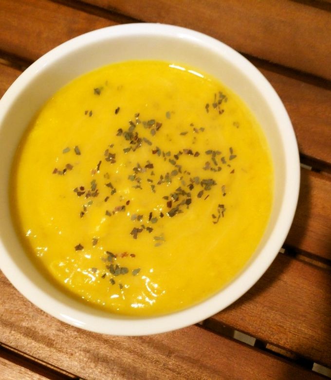 ミキサーなし♪牛乳で濃厚かぼちゃスープ