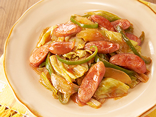 キャベツとウインナーのサラダ 副菜