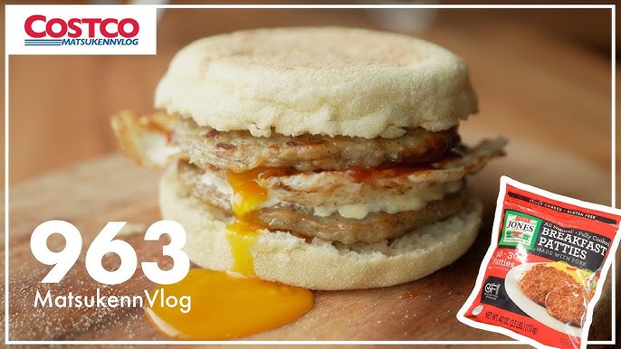 朝マックと同じ味⁉コストコの『ブレックファストポークパティ』でソーセージマフィンを再現してみた！ゆいぶろぐ