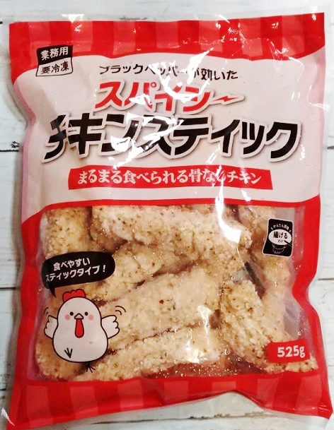業務スーパー 冷凍スパイシーチキンスティック 525g 中国産業務スーパーの商品をレポートするブログ