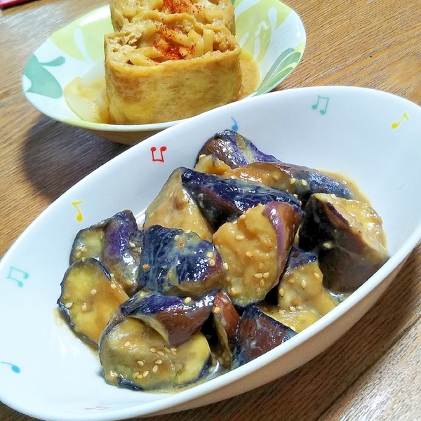 食材2つ！ごはんが進む なすの油みそ炒め