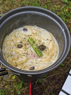 ぬしくしごとですが＠＜メスティンでゆるキャン△スープパスタ＞ : 猫とふたり暮らし～evaとaiaiの日常～