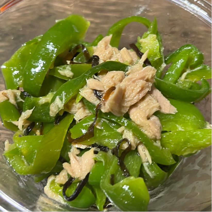 ピーマンとツナの塩こんぶあえ 加熱はレンジだけ - 日本経済新聞