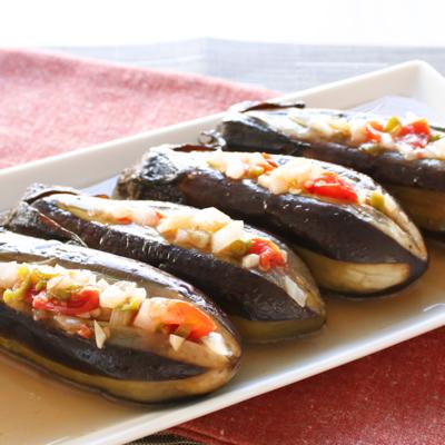 こどももパクパク♪なすのチーズ焼き