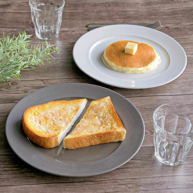 プレート 26cm ROOTS テール 磁器 同色4枚セット食洗機対応 電子レンジ対応 日本製 皿 平皿 大皿 丸 盛皿 パスタ オムライスメイン おかず ワンプレート 洋食器 おしゃれ シンプルブラック