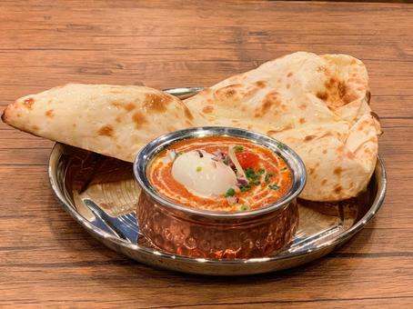 カレー、ナンの無料イラストイラストセンタ