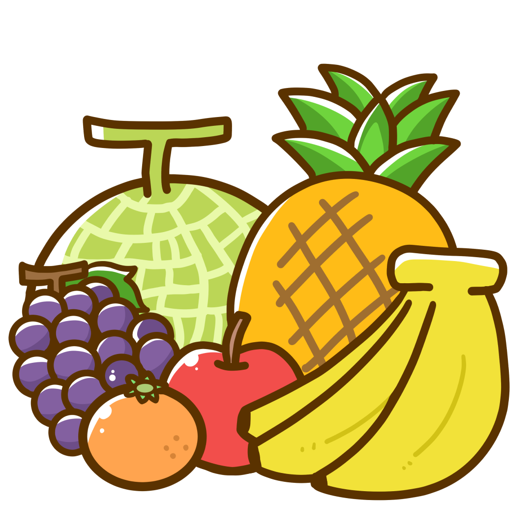 フルーツいろいろのイラスト素材FYI01683301ストックフォトの Qlean Market キュリンマーケット