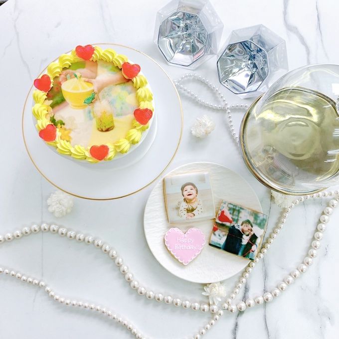 個包装でお届け‼︎正方形プリントクッキー 1枚 アイシングクッキーお好きなお写真をプリントします✧RstyleCake.jp