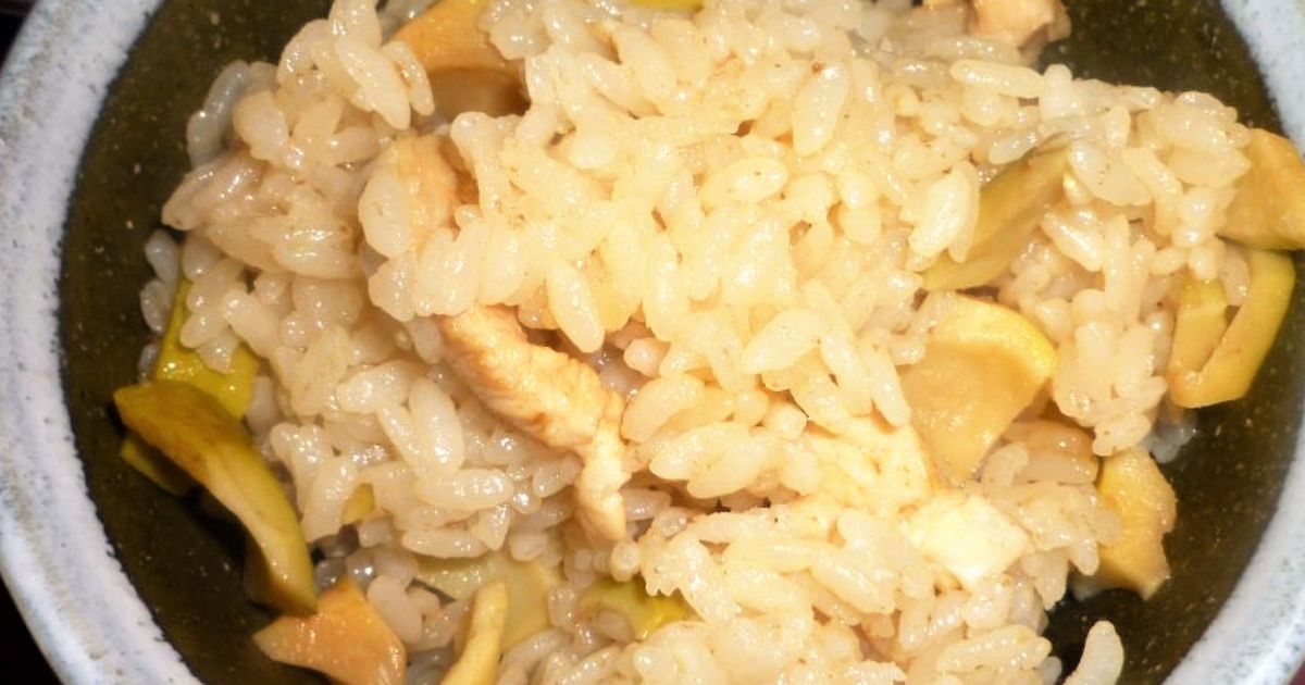 破竹で作る、たけのこ炊き込みご飯 レシピ・作り方 by さとママ3645 - 楽天レシピ