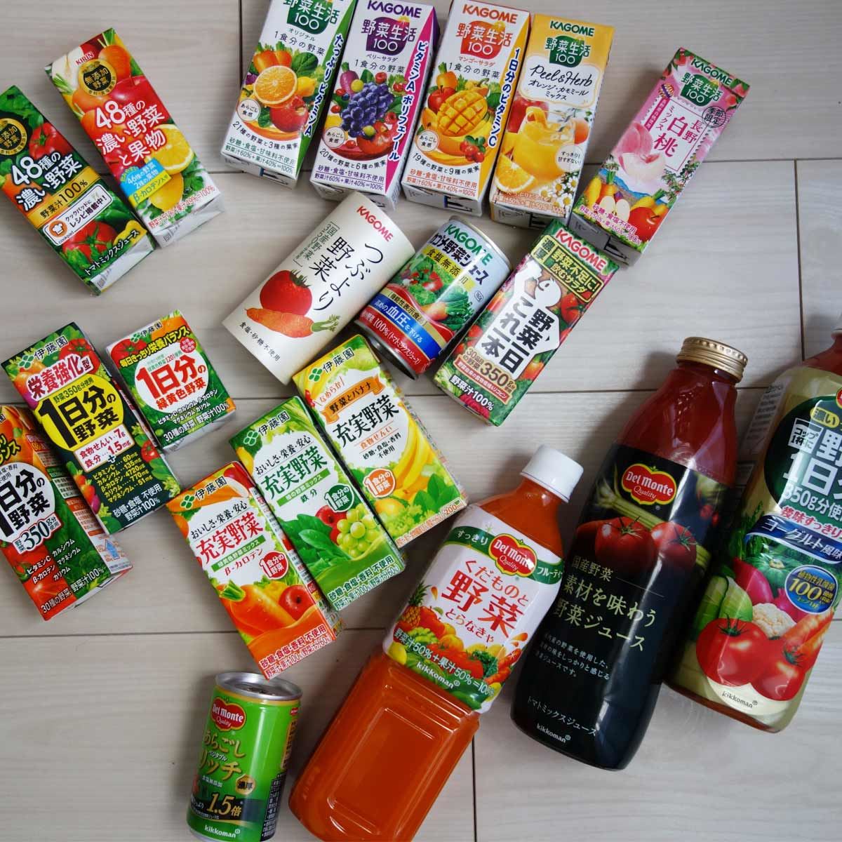 KAGOME 新旧カゴメ野菜ジュース 食塩無添加 の飲み比べ - 村内伸弘のブログが好き😍