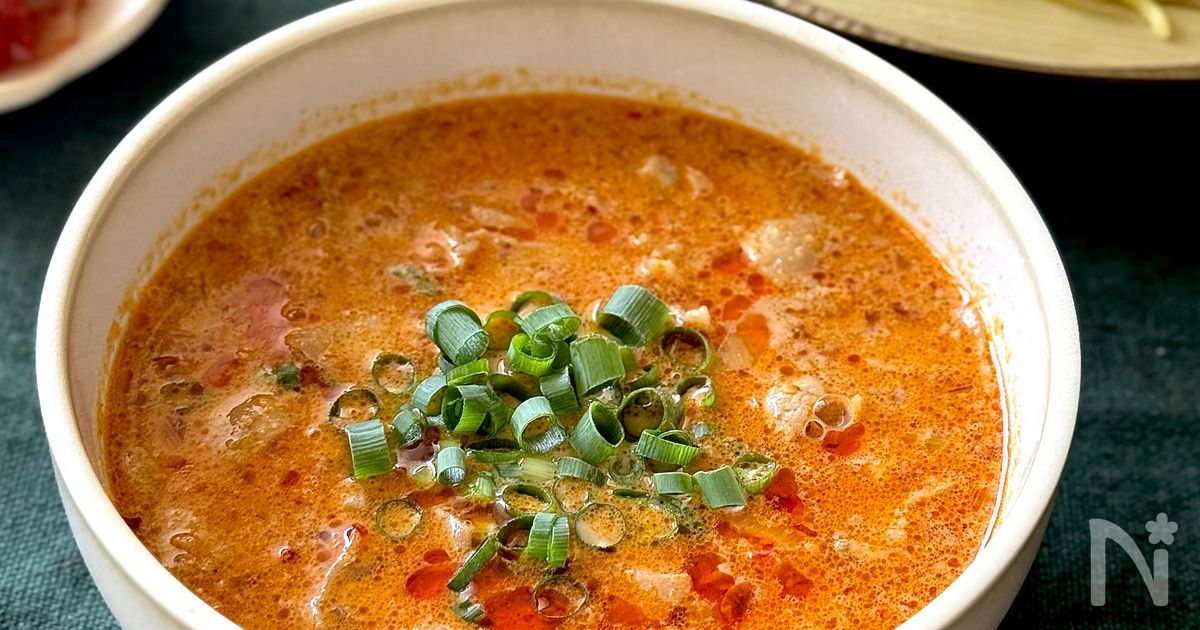 即席豆乳担々麺豆乳レシピマルサンアイのお料理レシピマルサンアイ株式会社