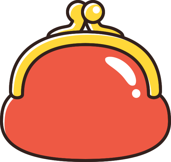 がま口財布のイラスト無料フリーイラスト素材集 Frame illust