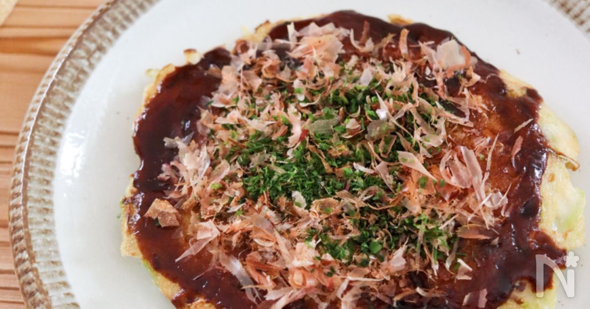 卵なしのお好み焼き