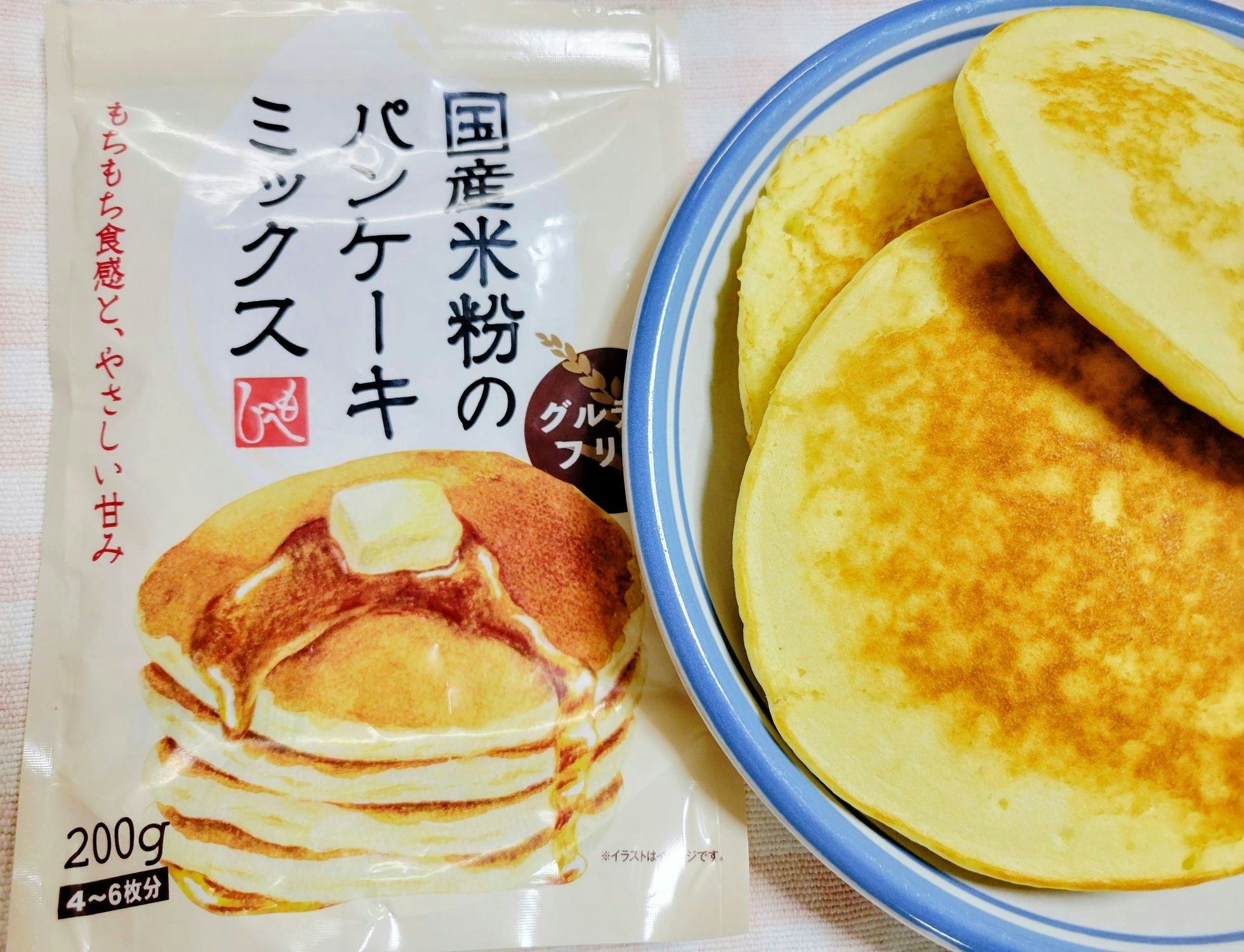 米粉で作る！あんバター豆乳パンケーキ