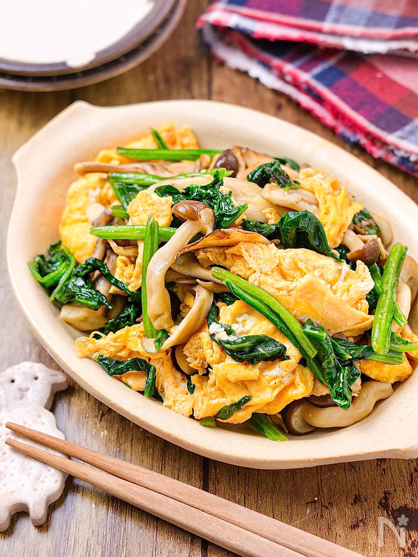 ほうれん草としめじのオムレツ レシピ・作り方 by mint✩ 返レポお休み中- 楽天レシピ