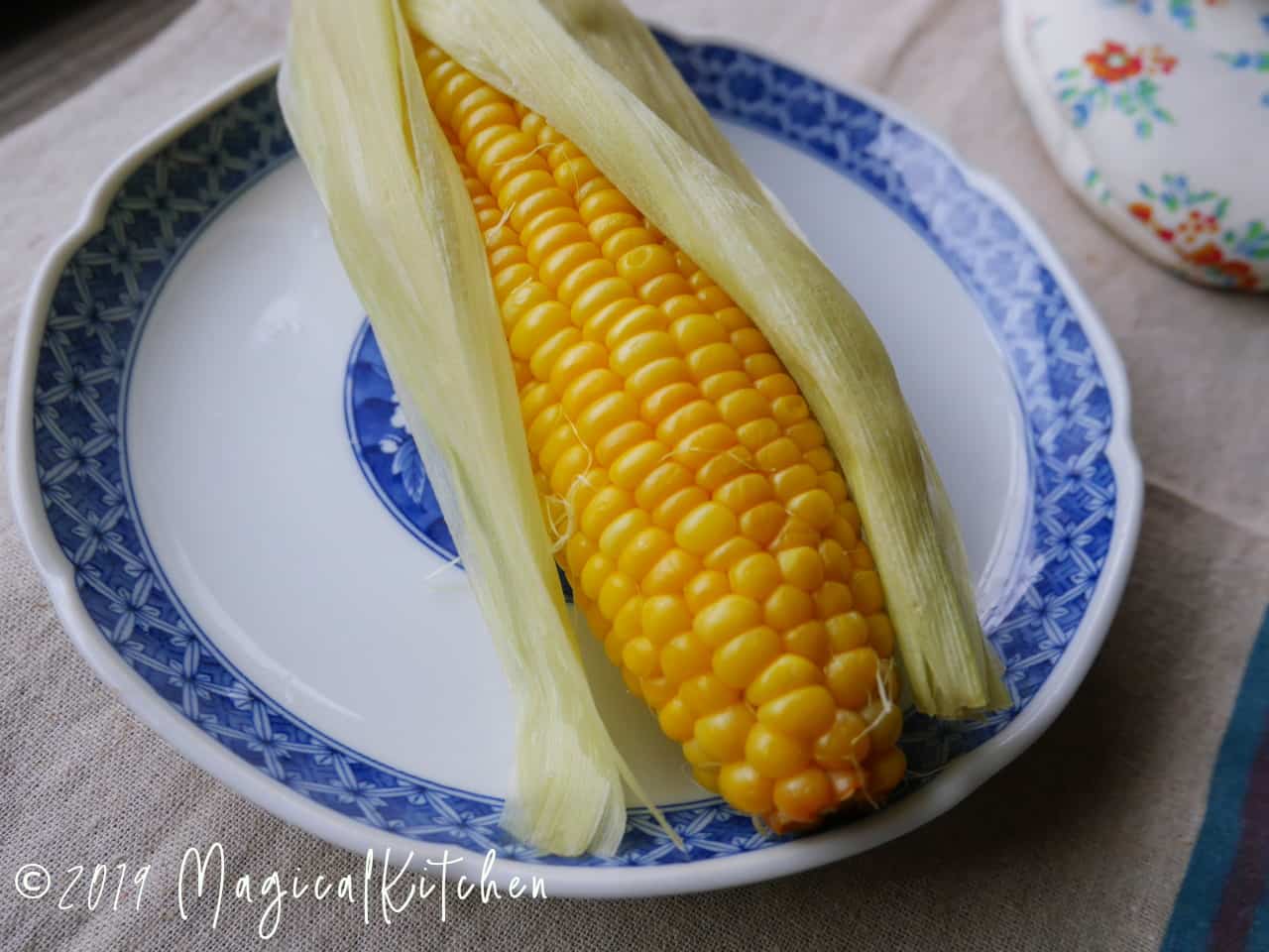 水なしで蒸す「エビス レンジでとうもろこし」鍋不要＆圧力効果でおいしくえんウチ