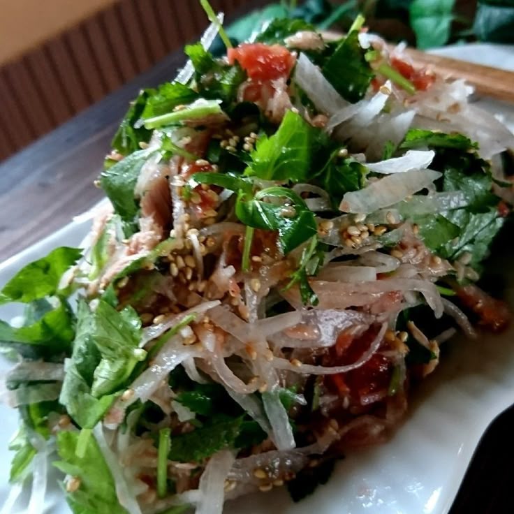 切り干し大根と三つ葉のおひたし