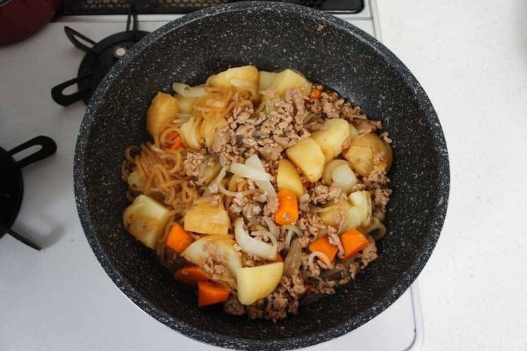 レンジだけ！ひき肉じゃが