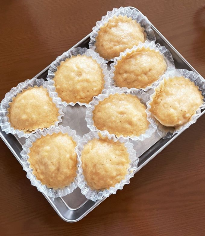 乳幼児も◎ バナナときな粉の蒸しパン