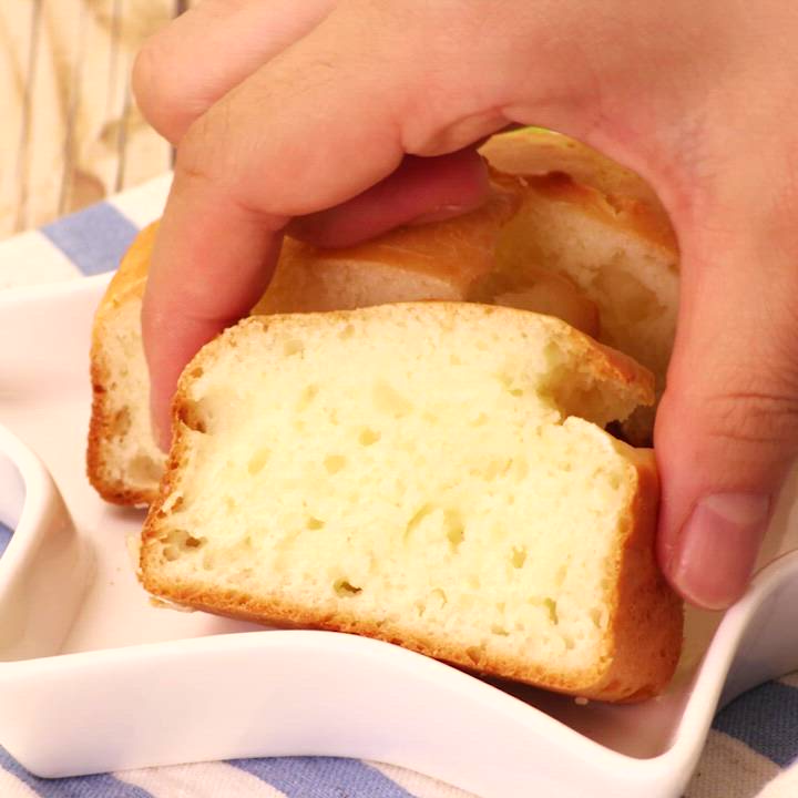 材料4つ 200円で作れる ホットケーキミックスでかんたん ヨーグルトスフレケーキ