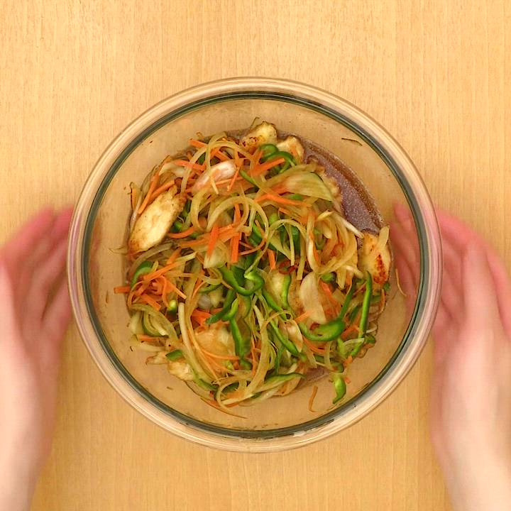 鶏むねナスの南蛮漬け 節約ごはん おうちごはん おかず 料理 レシピ 簡単レシピ 今日のごはん 作り置き