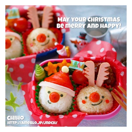 子どもが喜ぶ！「クリスマスおにぎり」かんたんアイデアまとめ！フーディストノート