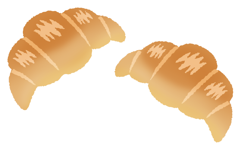 クロワッサンの無料イラストフリーイラスト素材集 ジャパクリップ