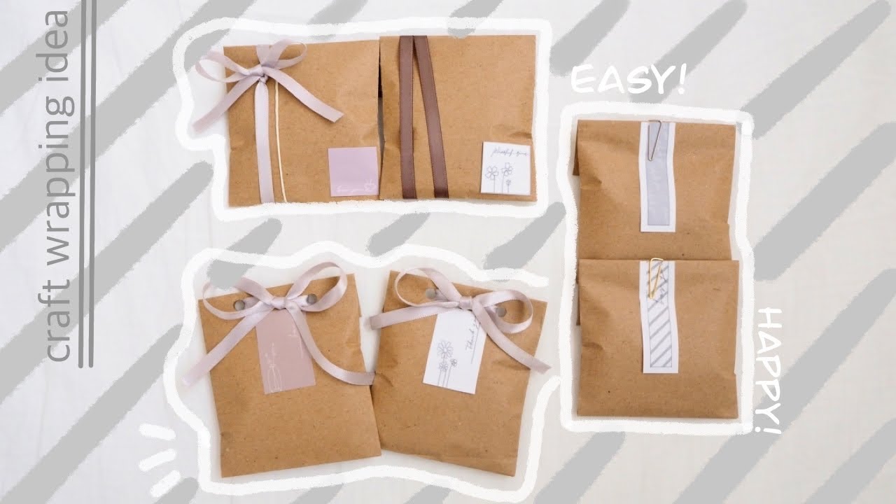かわいくて使える魔法の茶紙♪クラフト袋で作るかわいいラッピングキナリノ