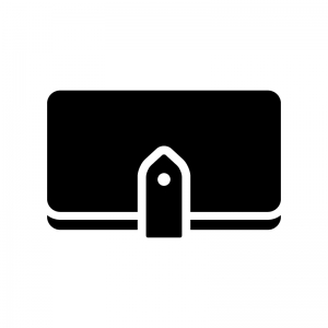 革製の長財布のイラスト - イラストの里