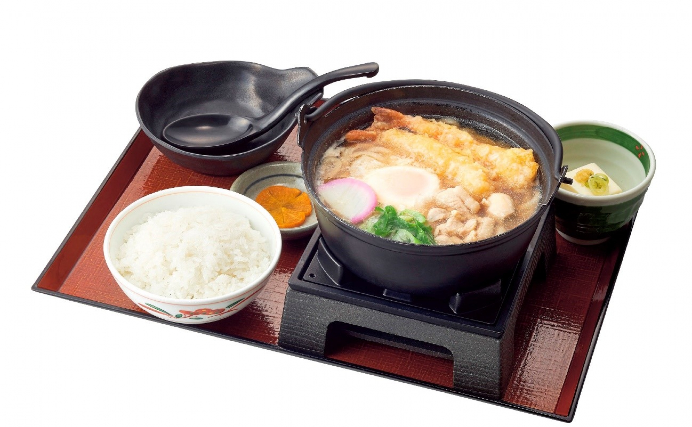 今週の週替わりランチ「鍋焼きうどん定食」です 寒い冬にはやっぱり熱いうどんでしょう炭焼ダイニングwazaうどん鍋焼きうどん