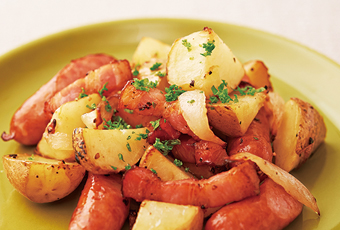 オリーブ入り♪時短ジャーマンポテト岩下食品