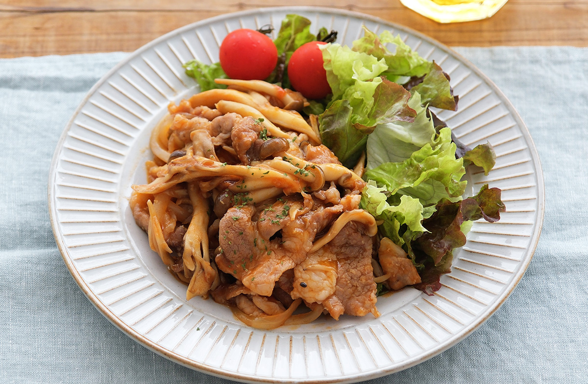 豚肉ときのこのオイスター炒め