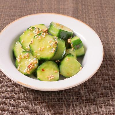きゅうりの豆板醤和え