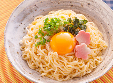 チキンラーメン アレンジレシピ 玉子つけ麺 Chicken Ramen→Egg tukemen Arranged Recipe