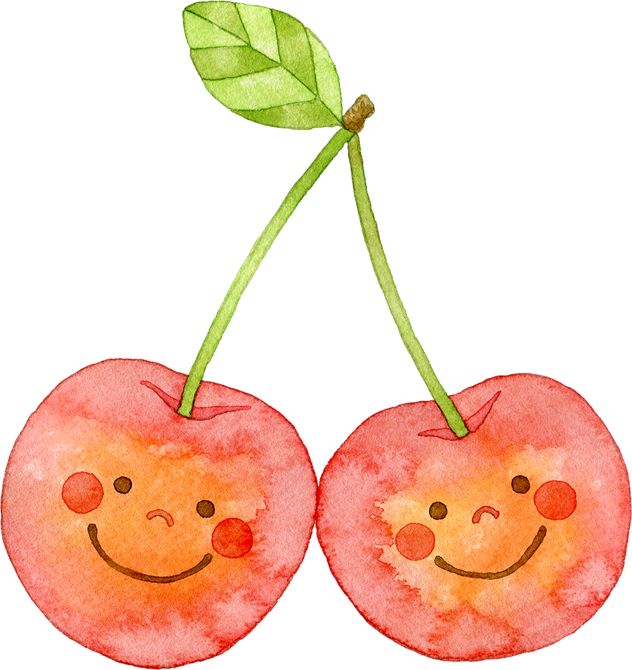 さくらんぼと生クリームプリンのイラストのイラスト素材・ベクター Image 152689487