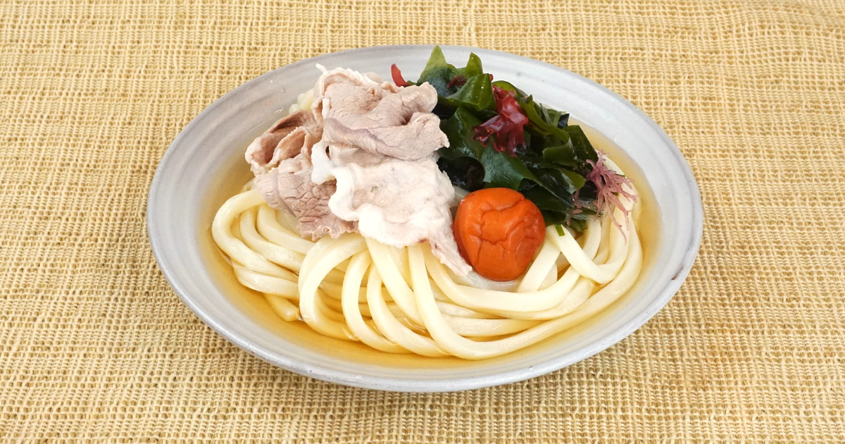 1品で満足 甘辛豚バラ冷やしおろしうどん