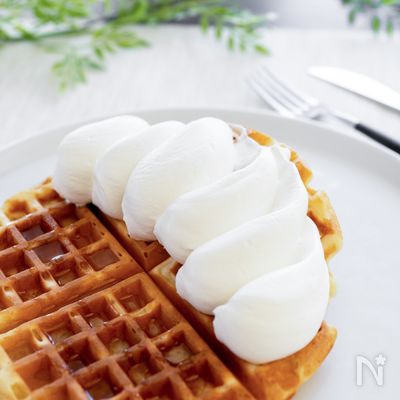 簡単手作りワッフル！ホケミを使ったおうちカフェレシピ