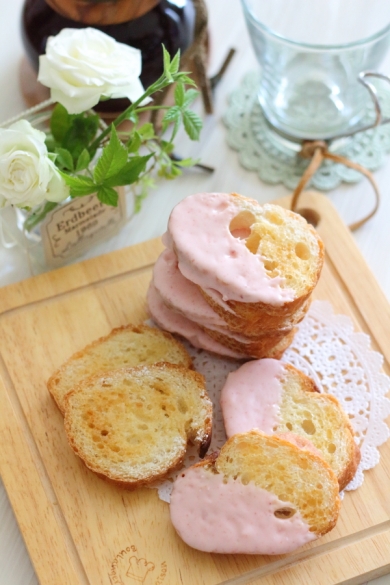 レンジで作るフランスパンのラスク