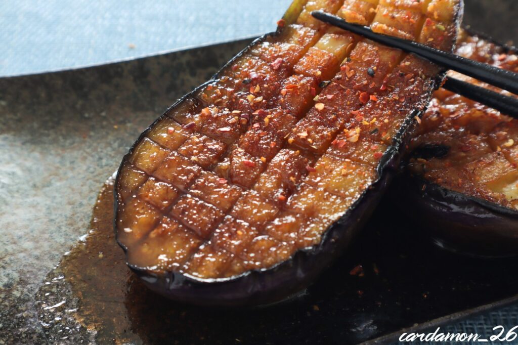 ガーリック醤油のとろとろなす じゅわっと♪簡単なすステーキ