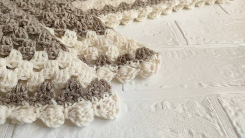 かぎ針編み「ラティス・ショール」編み図 – Ronique Store