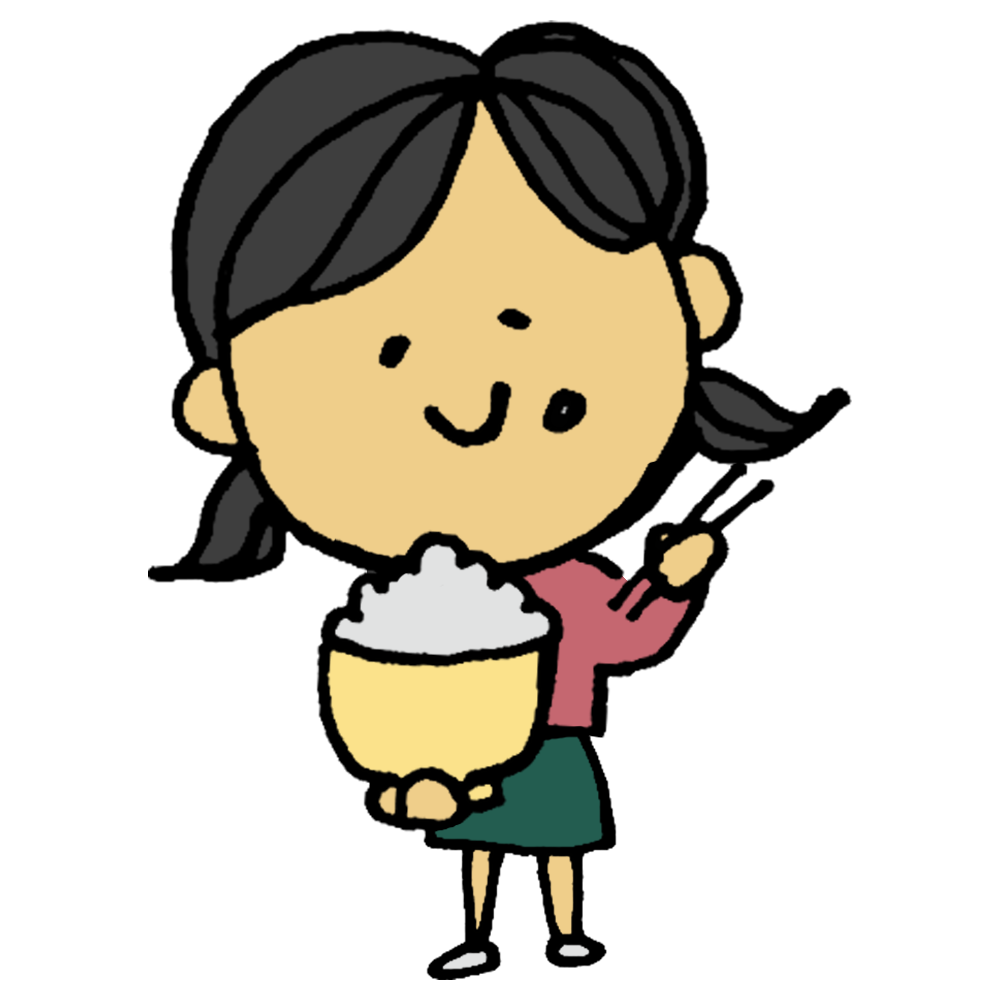 山盛りのご飯とお箸のイラストのイラスト素材93061013- PIXTA