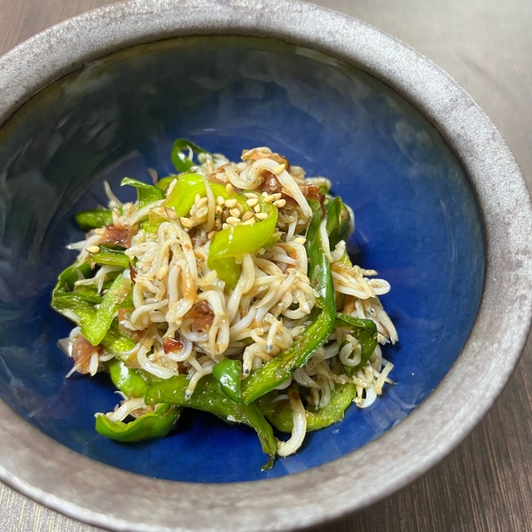 レンジでピーマンのおかか和え♬*.+゜